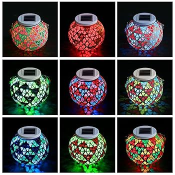 Amazon.com: Suanti 2 Pack Solar Lantern Light, 3.15 Inch Top